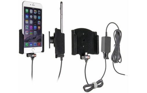 Aperçu 0: Support voiture Brodit iPhone 6 Plus, 7 Plus pour installation fixe 12/24v, chargeur 2A